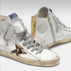 Authentic Golden Goose Franco High Top Sneakers Shoes